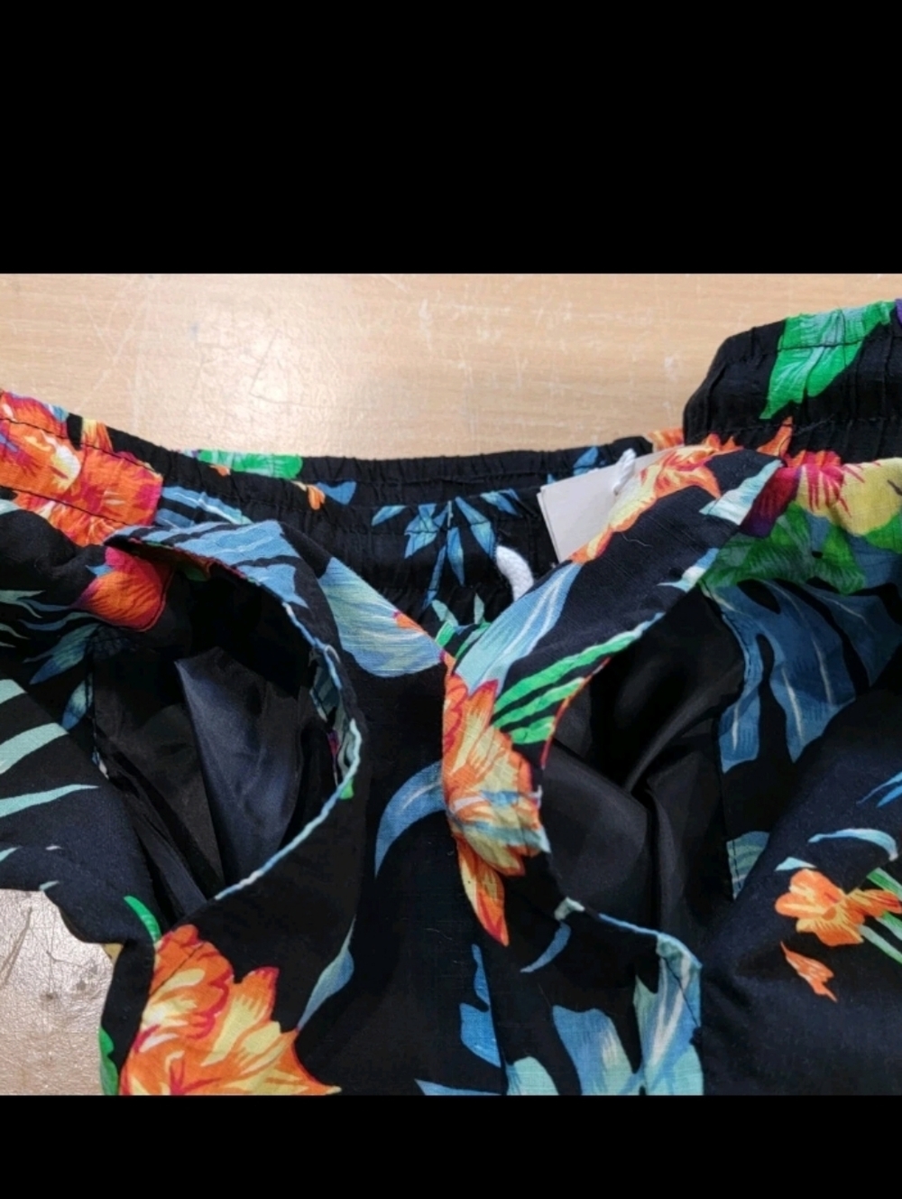 Jogal Men's Floral Hawaiian Shorts Drawstring Flower Size M NWT - Picture 5 of 5